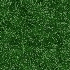 Christmastime Tree Decorations-Green