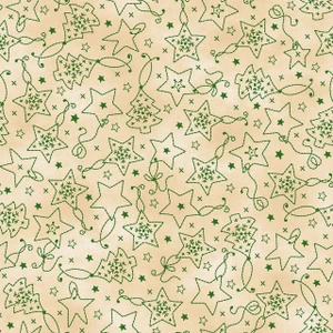 Christmastime Ornaments Cream/Green