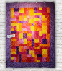 Batik Yellow Brick Road Kit: 57" x 75" - Includes Binding