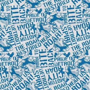 Pride of Detroit - Lion Distressed Word Toss