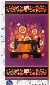 Sewing Season Sewing Machine Panel -24" by 43"