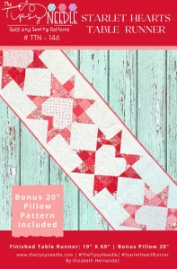 Starlet Hearts Table Runner