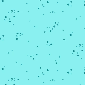 Ditsy Floral Cyan