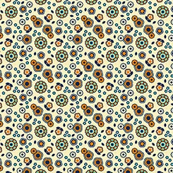 Patchouli Prints Flower Clusters Pale Yellow