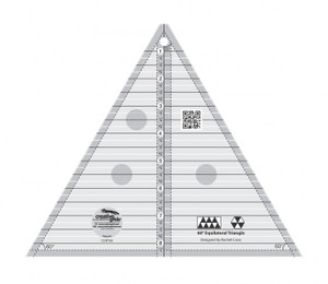 Creative Grids 60 Degree Triangle 8-1/2in Quilt Ruler Creative Grids 60 Degree Triangle 8-1/2in Quilt Ruler