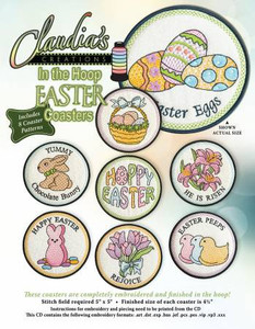 Claudia's Designs In the Hoop Easter Coasters Claudia's Designs In the Hoop Easter Coasters