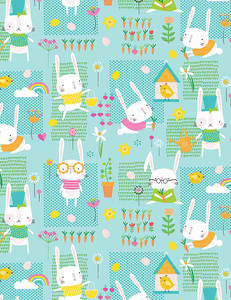 Hopping Bunnies in Sweaters - Hop Till You Drop