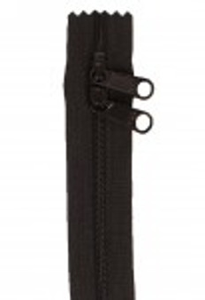 Handbag Double Sided Zipper 40in Black