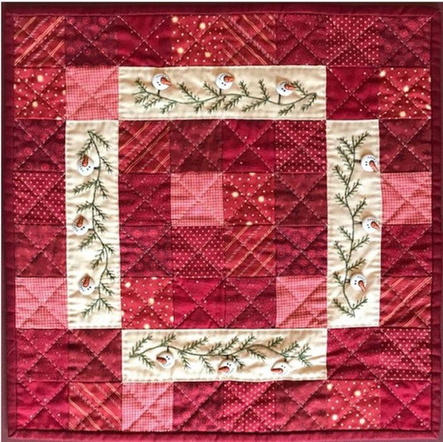 Snowman Garland Red Button Quilt Co Snowman Garland Red Button Quilt Co