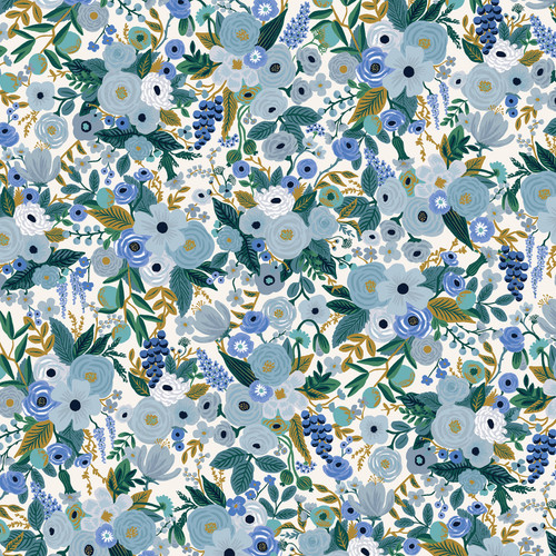 Garden Party - Petite Garden Party - Blue Fabric RP104-BL5 Garden Party - Petite Garden Party - Blue Fabric RP104-BL5