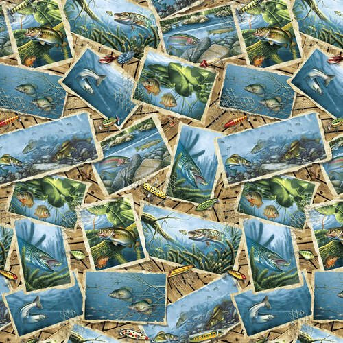 Keep It Reel-B-1356-70 Blue Fish Postcards Keep It Reel-B-1356-70 Blue Fish Postcards