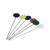 Flower Head Pins Assorted Colors