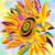 Sunflower Bright Applique Panel Sunflower Bright Applique Panel