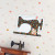 Vintage Sewing Machine Sticker