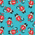 Cat in a Sweater Toss Turquois