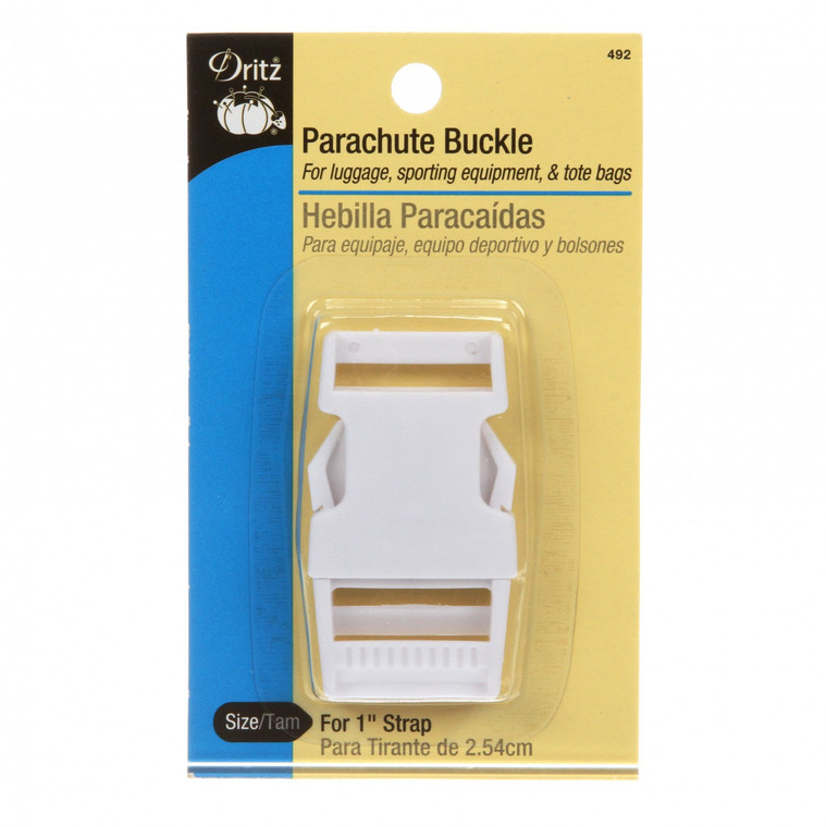 Parachute Buckle - White 1"