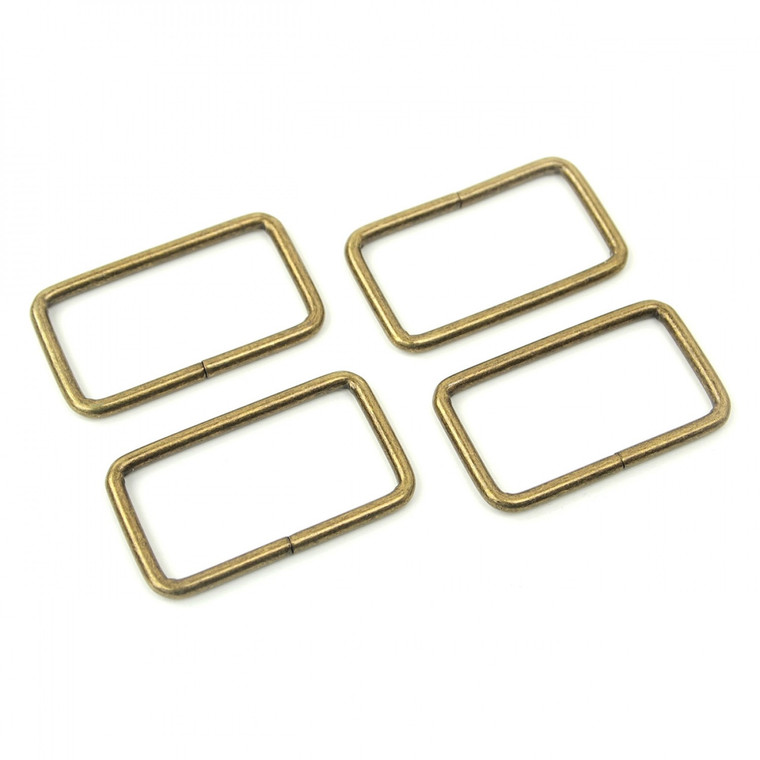 1 1/2" Rectangle Rings Antique