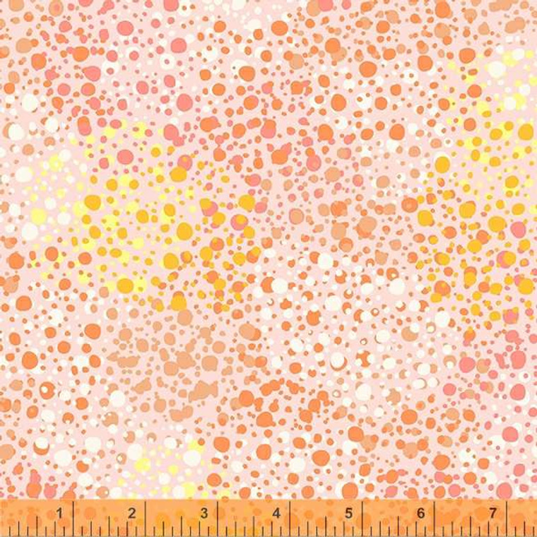 108" Quilt Back, Splatter Dots, Peach