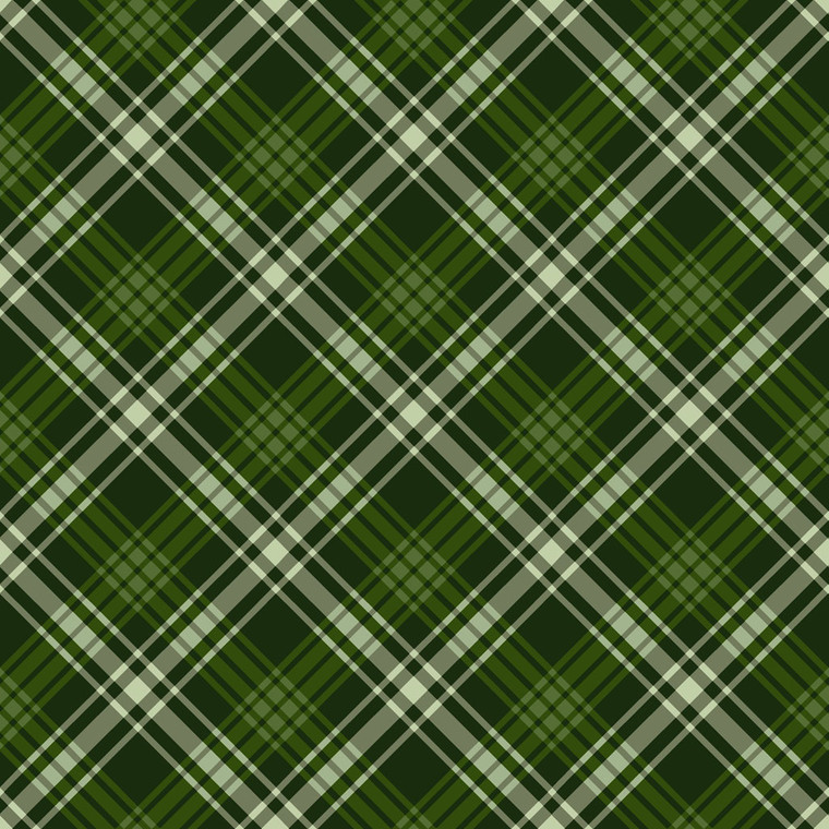 Winter's Eve Diagonal Plaid Dark Forest