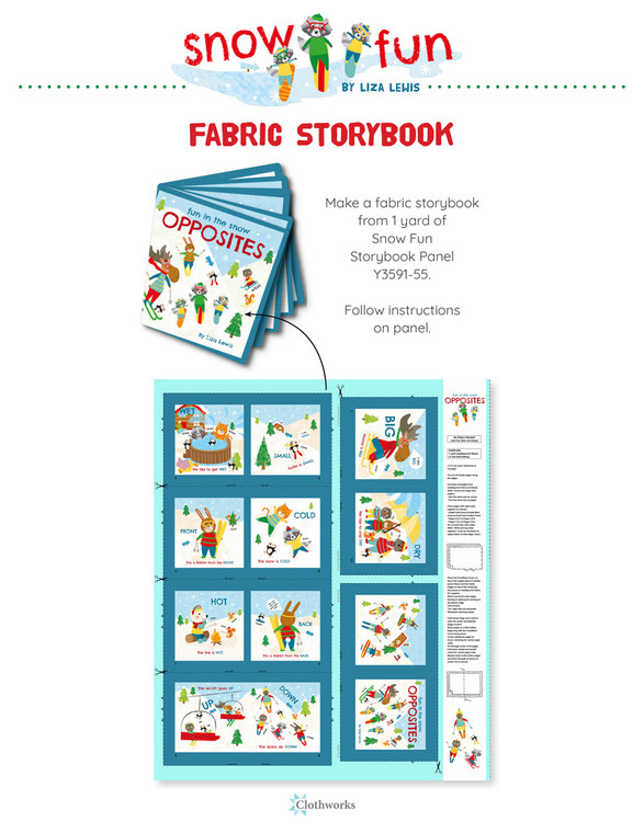 Snow Fun Fabric Storybook