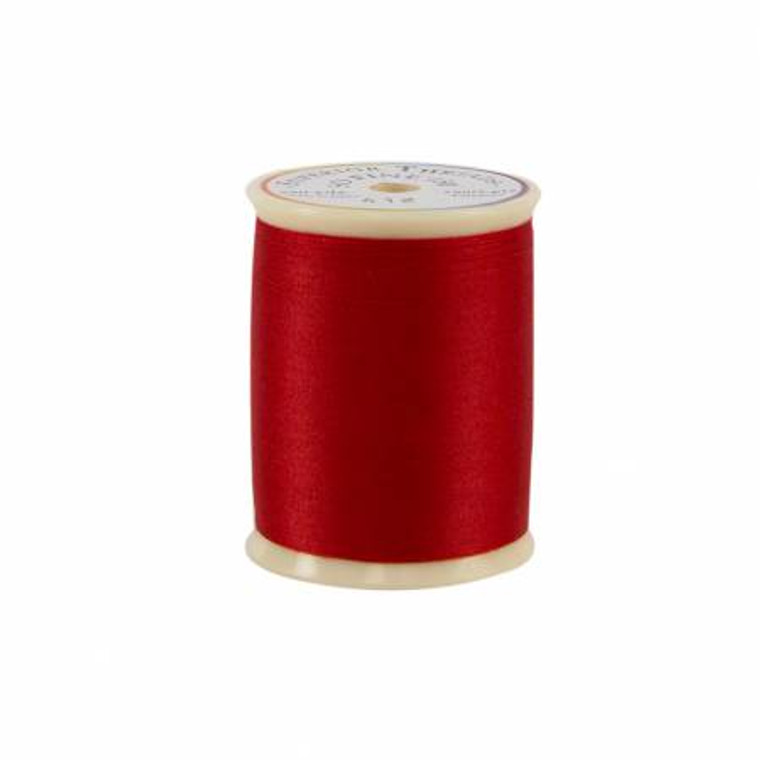 50 wt. 3-ply polyester thread. Designed for bobbin thread, quilting, and sewing. So Fine! is a lint-free, matte-finish, smooth 50 wt. 3 filament polyester thread. Due to its fine nature, So Fine! is an excellent blending thread and loved by both longarm and home machine quilters. So Fine! also makes a wonderful bobbin thread.