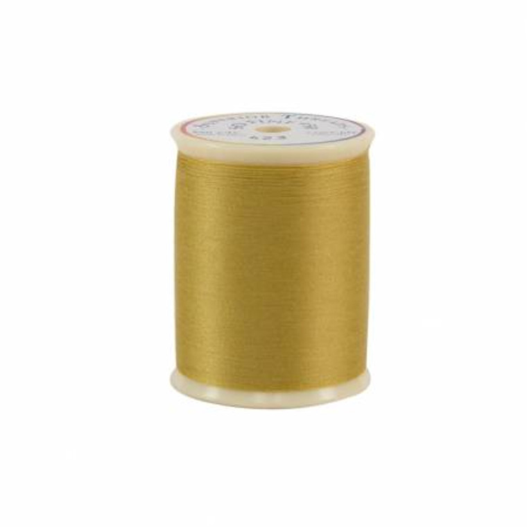 50 wt. 3-ply polyester thread. Designed for bobbin thread, quilting, and sewing. So Fine! is a lint-free, matte-finish, smooth 50 wt. 3 filament polyester thread. Due to its fine nature, So Fine! is an excellent blending thread and loved by both longarm and home machine quilters. So Fine! also makes a wonderful bobbin thread.