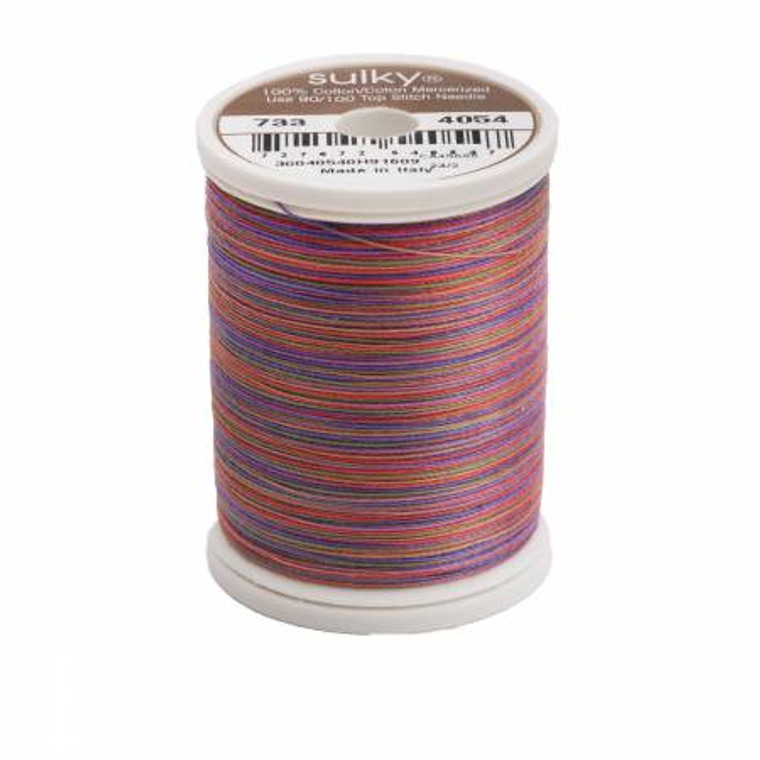 Sulky 30 Wt. Cotton Blendables Thread - 4054 Royal Sampler