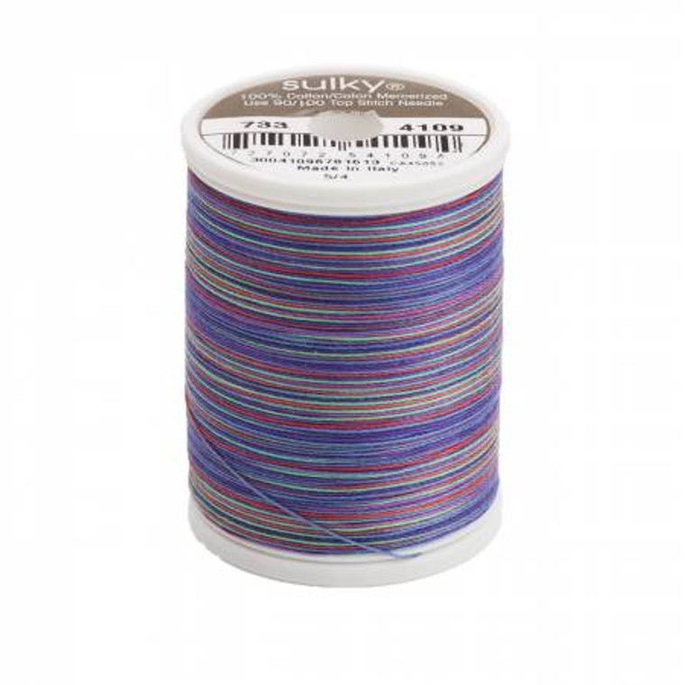 Sulky 30 Wt. Cotton Blendables Thread - 4109 Jewel Tones