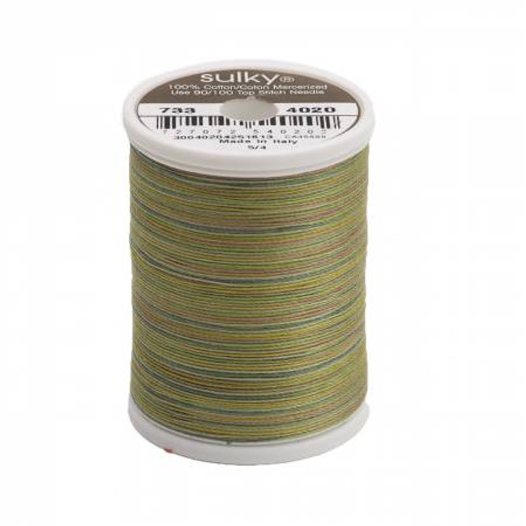 Sulky 30 Wt. Cotton Blendables Thread - 4020 Moss Medley