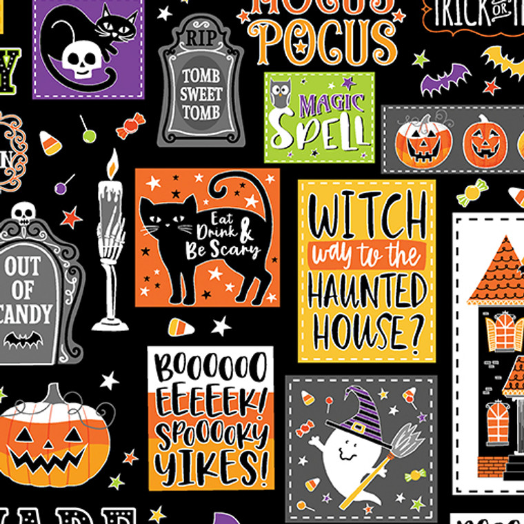 Glow-O-Ween - Haunted Patchwork Multi