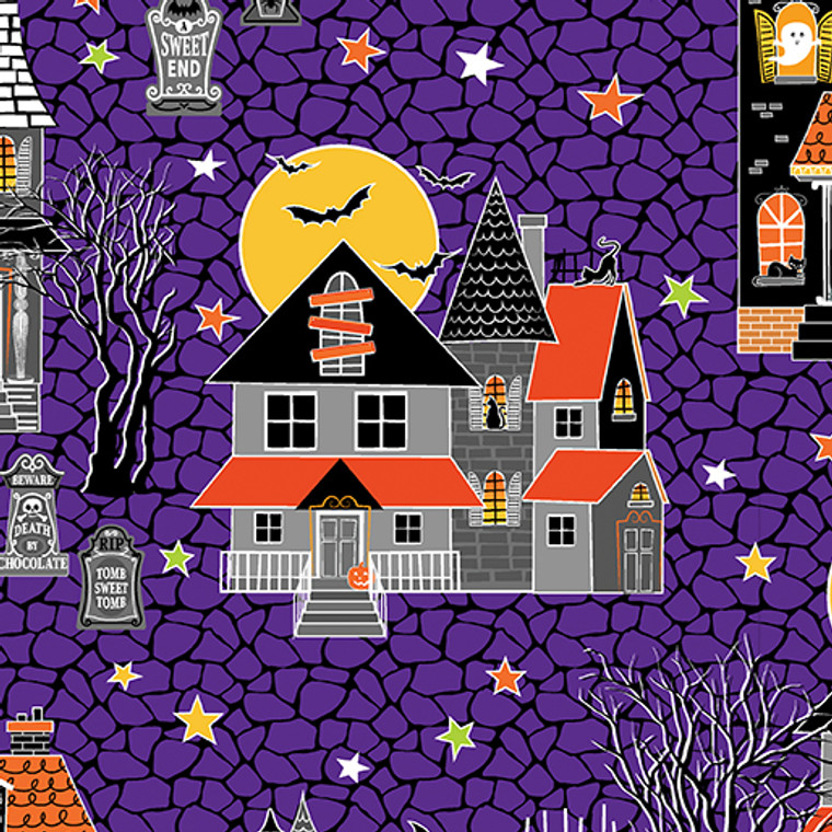 Glow-O-Ween - Haunted Houses Purple