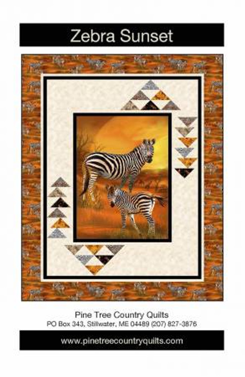 Zebra Sunset Quilt Pattern