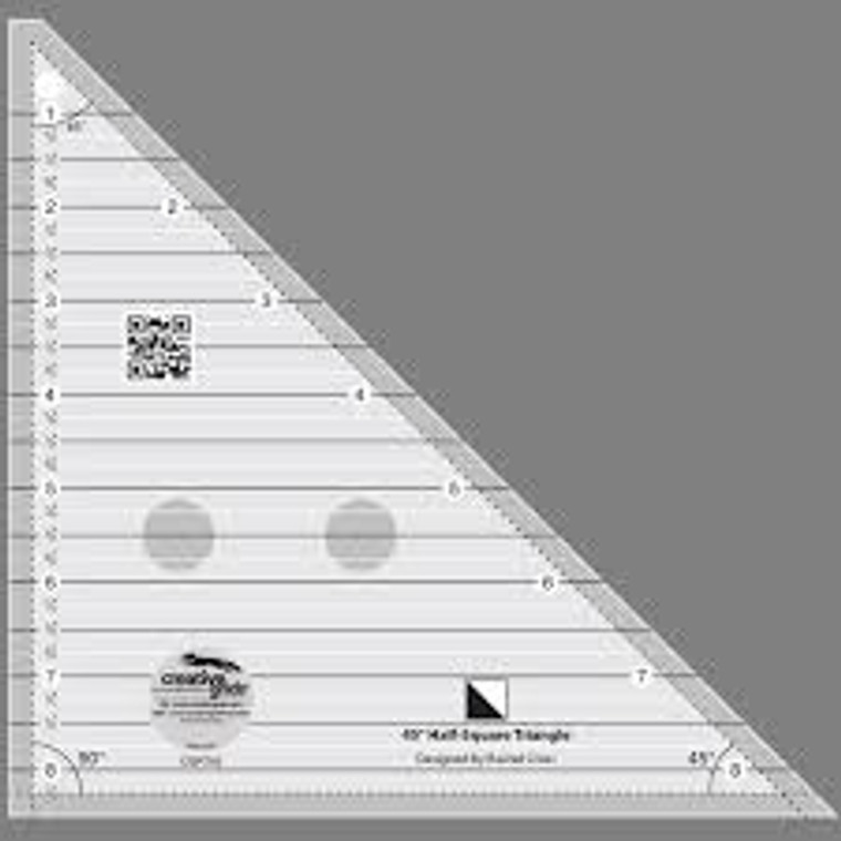 45 Degree Half-Square Triangle Ruler Creative Grid