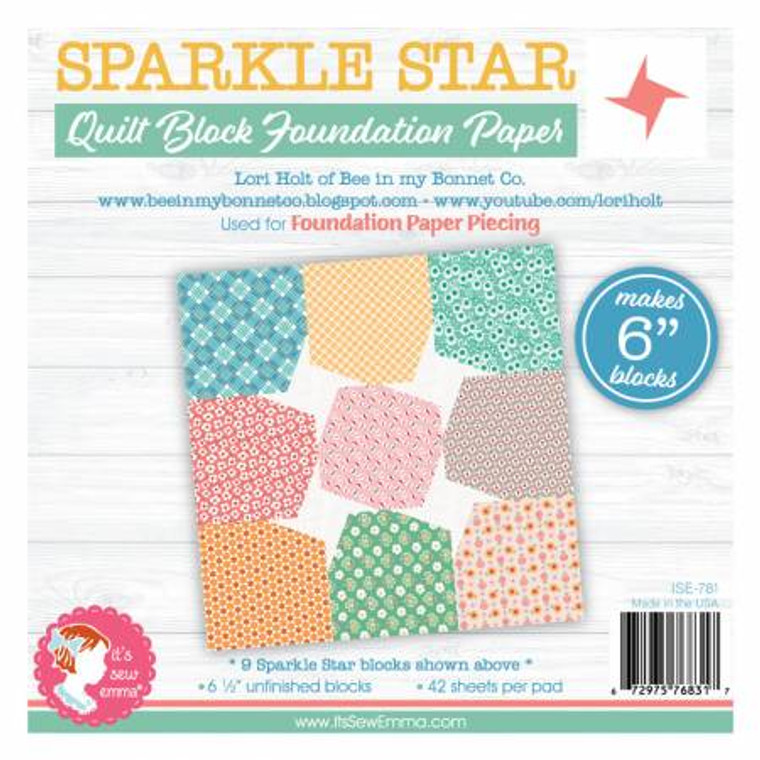 Sparkle Star 6in Block Foundation Paper Pad