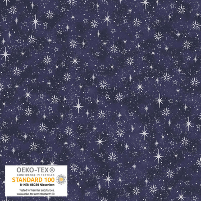 Frosty Snowflake- Blue/Silver Tiny Stars