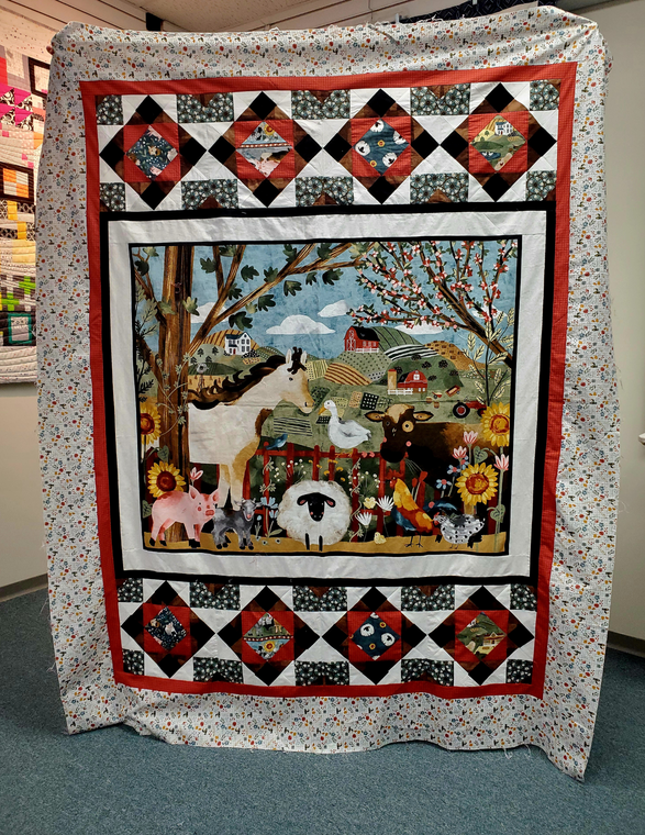 Farm Country Quilt Kit - incl binding