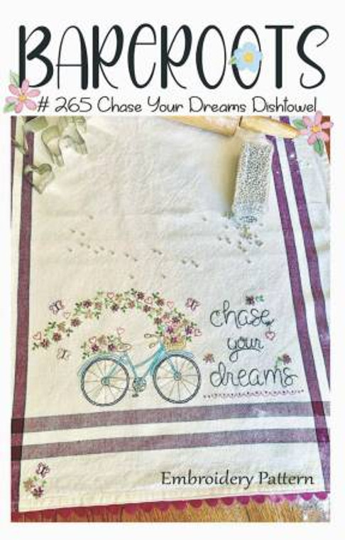 Bareroots Dishtowel Kit Chase Your Dreams