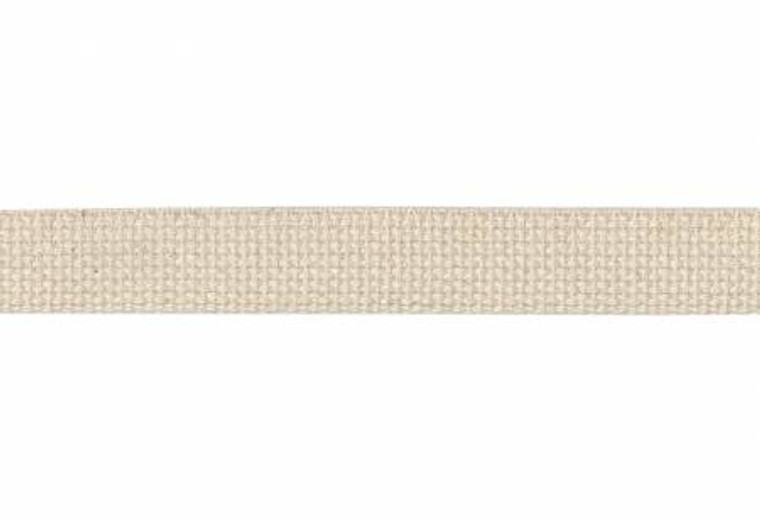 Cotton Webbing 1 in Natural: PRICE PER INCH