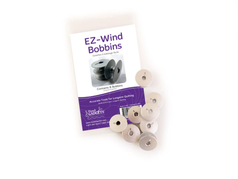 EZ-Wind Slotted M-Class Bobbins for Longarm Machines (Package of 8)