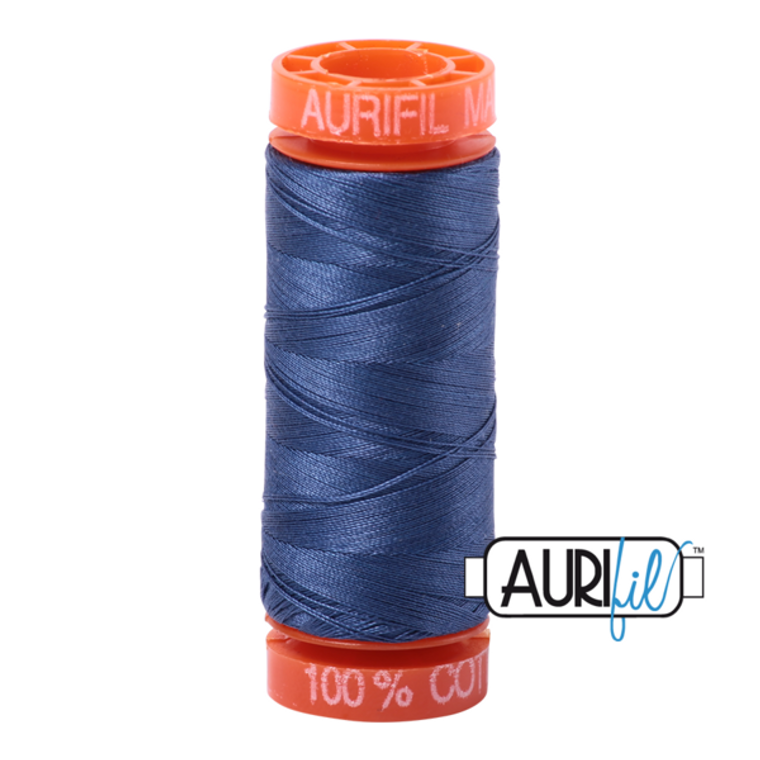 Aurifil Cotton Mako Thread 50wt 200m Steel Blue - 2775