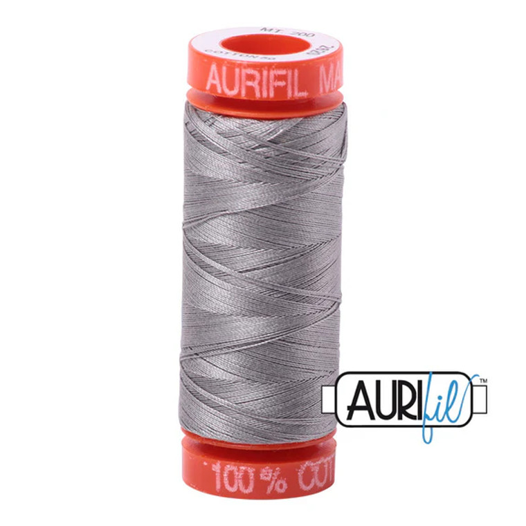 Aurifil 50wt Cotton Thread 200m -2620 Stainless Steel