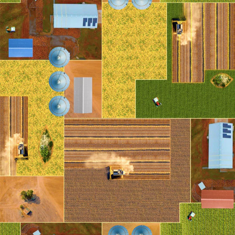 Farm Machines  II Aerial View
