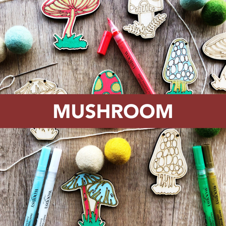 Mushroom Craft Kit - DIY Garland