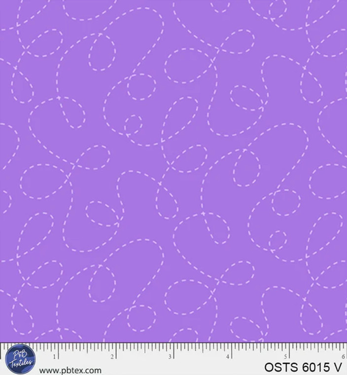 One Stitch Two Stitch Curlicues - Violet