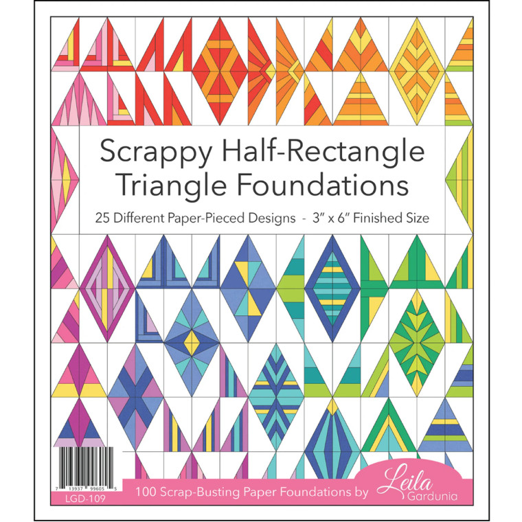 Scrappy half Rectangle Foundation Paper Pad