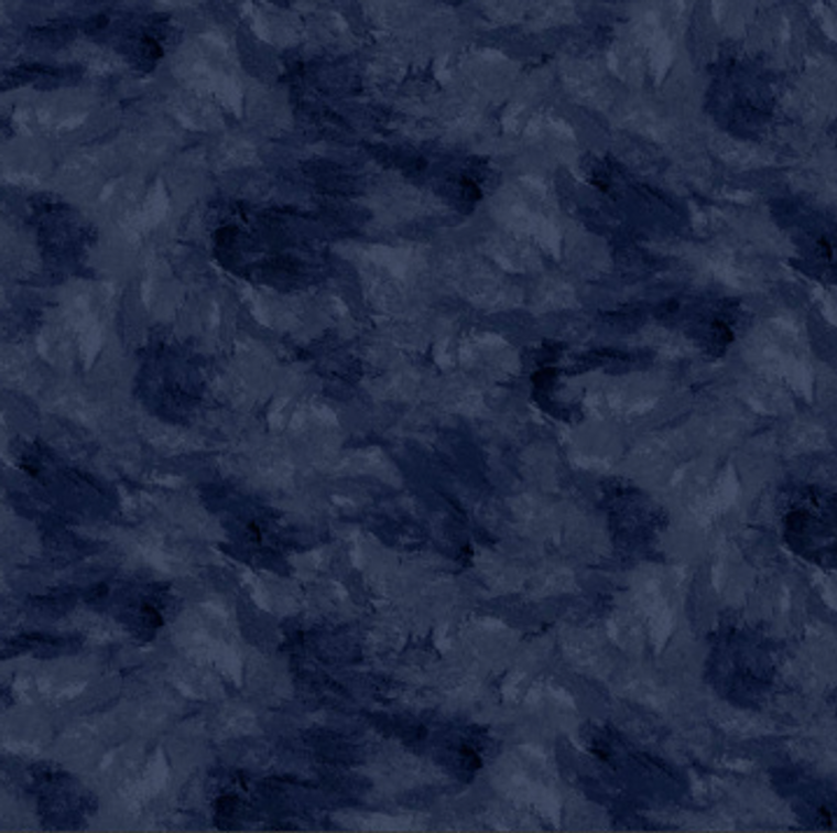 Crushed Velvet - Wide Back - Navy