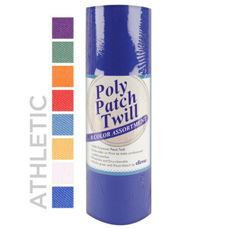 Poly Patch Twill Athletic 9"x24" Assorted Colors