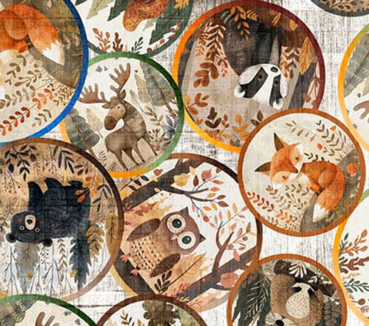 Bearsville Animal Tondos - Birch