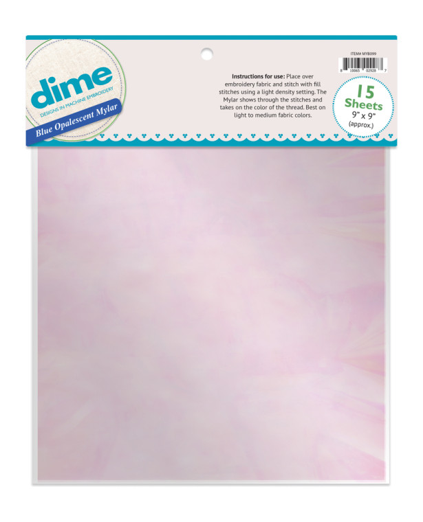 Blue Opal Mylar (15) 9x9 sheets