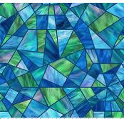 Risen - Blue/Green Geometric